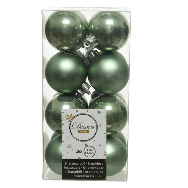 כדור חג המולד מפלסטיק ירוק