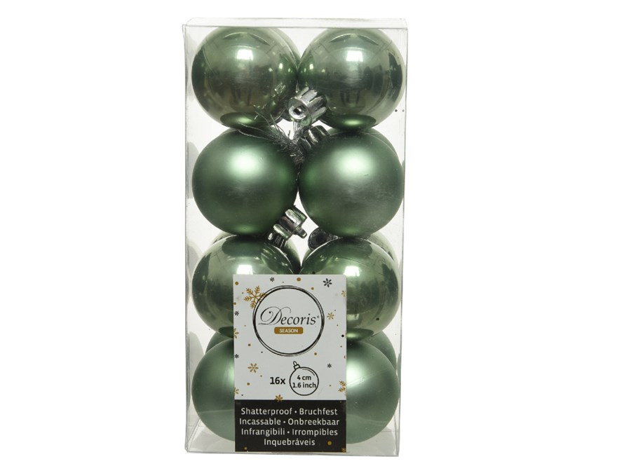 021756 כדור חג המולד מפלסטיק ירוק – תמונה 1