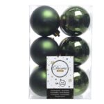 Christmas Green Plastic Ball- 6cm