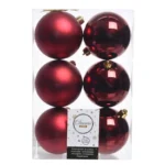 סט כדורי פלסטיק לחג המולד