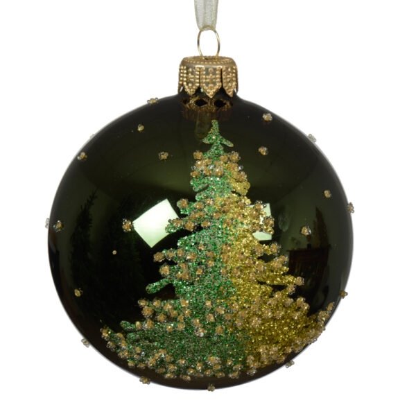 كرة زجاجية لعيد الميلاد