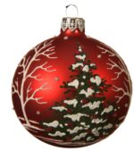 Christmas spirit glass ball