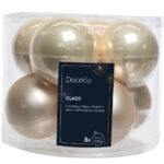 مجموعة كرات عيد الميلاد الزجاجية