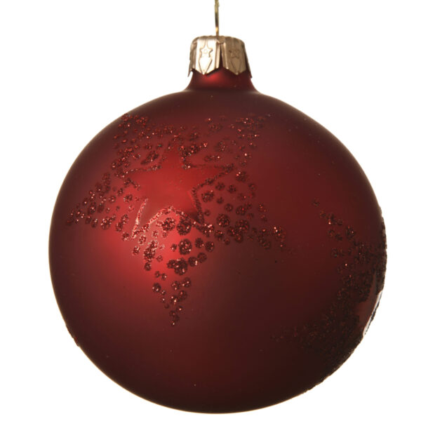 كرة زجاجية حمراء