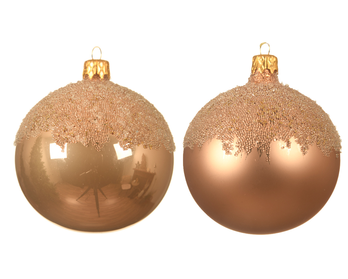 151167 Gold Christmas Glass Ball - Image 1