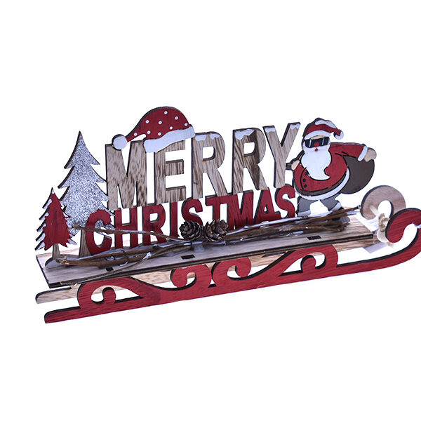 Wood "Merry Christmas" Sign
