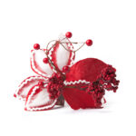 ورد أحمر قماش