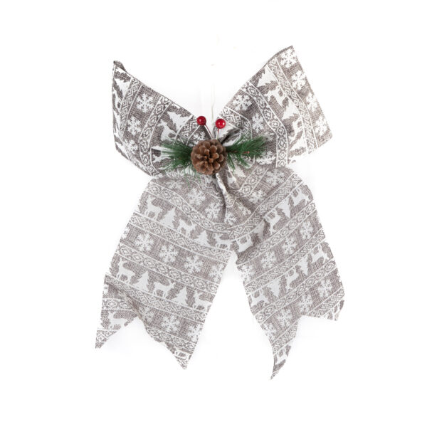 Gray Bow Tie Shape Jue Cloth Tree Hanging