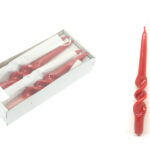 Twisted Red Candles