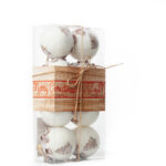 White Velvet Ball W/ Trees - Image 3