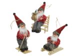 Santa Claus Brown Felt With Suspension