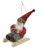 Santa Claus Brown Felt With Suspension - Image 2