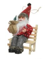 Santa Claus Brown Felt With Suspension - Image 3