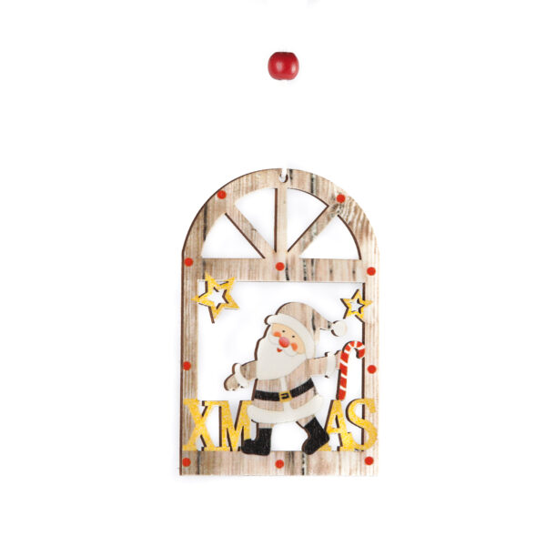 Santa Wooden XMAS Hanging