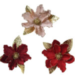 زهور زينة عيد الميلاد