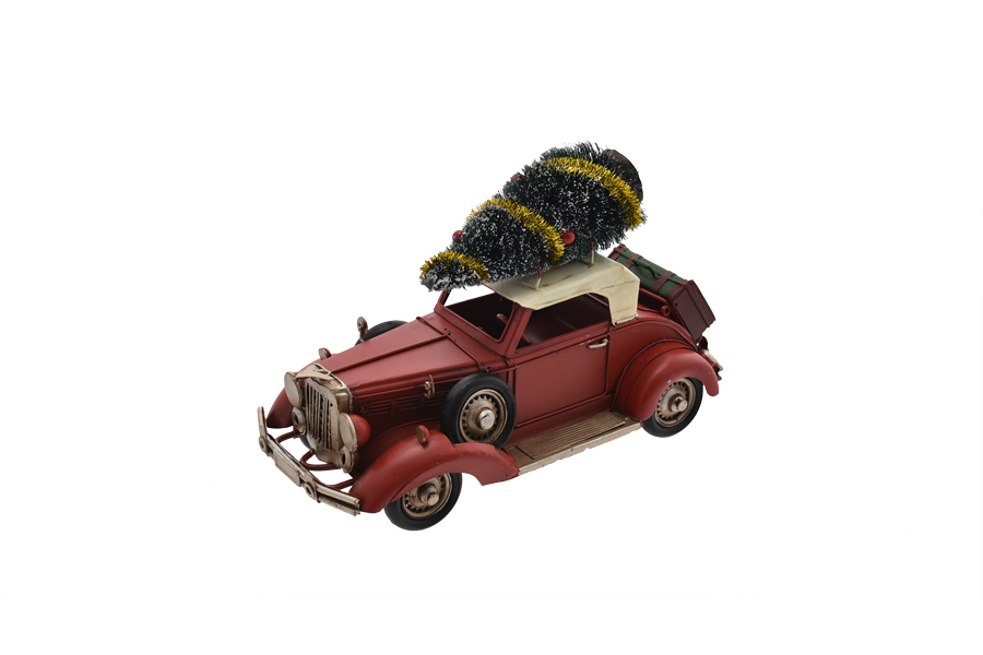 6134023 Miniature Metal Car With Tree - Image 1