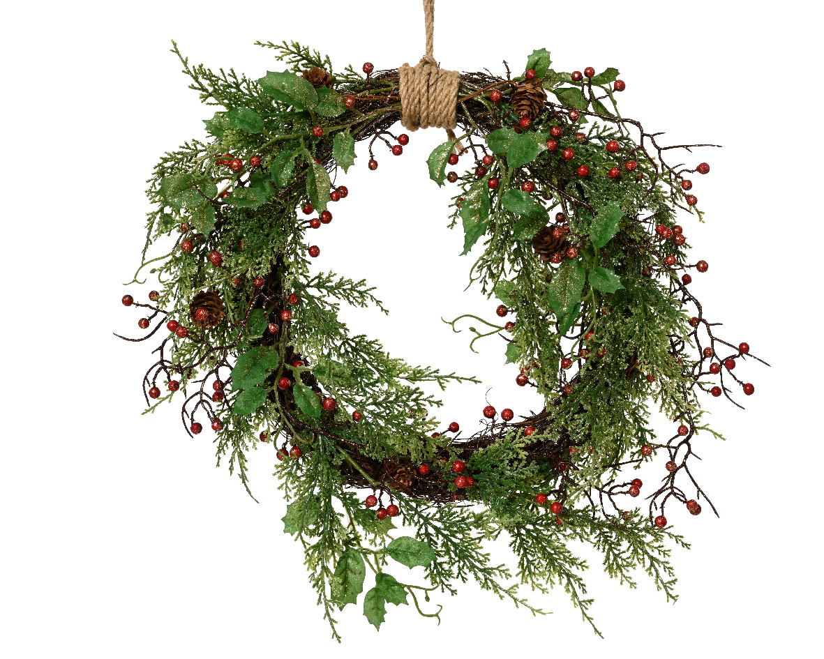 682915 עיגול נצנצים של פירות יער, פירות יער אדומים מנצנצים, אצטרובלים – תמונה 1