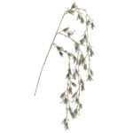 فرع طويل متلألئ للزينة مع براعم لون أزرق