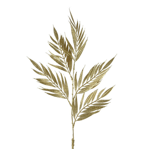 ספריי עלי נצנצים זהב - ענף דקורטיבי גבוה לעיצוב חגיגי