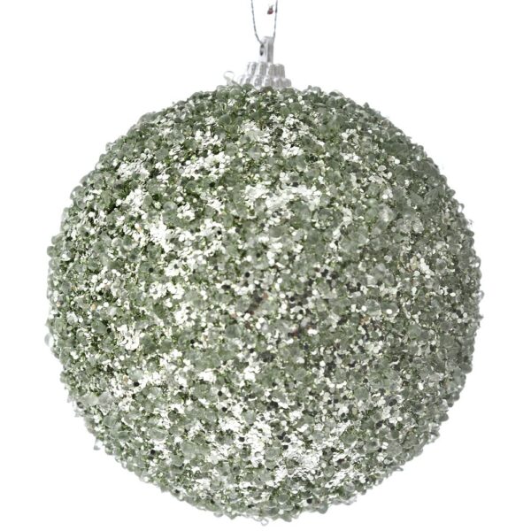 كرة خضراء لعيد الميلاد مع بريق