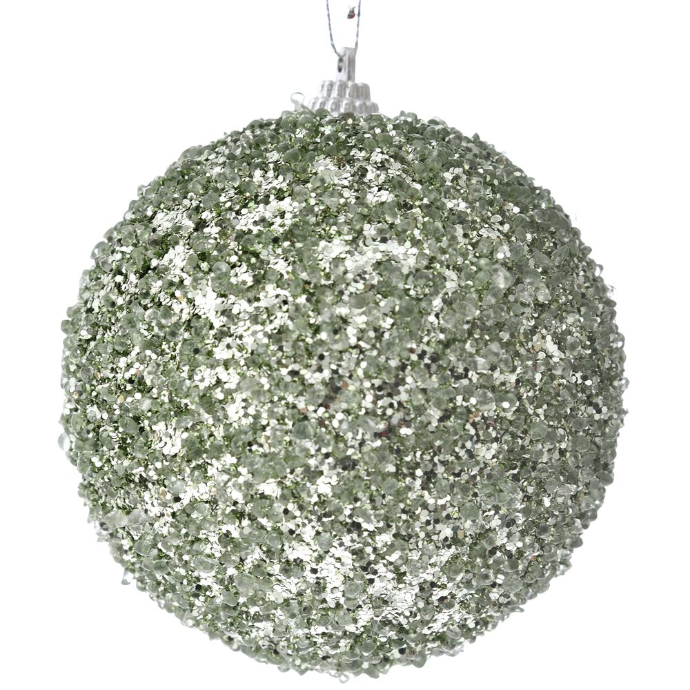72272 كرة خضراء لعيد الميلاد مع بريق - الصورة 1