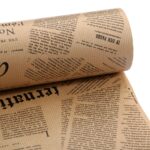 Brown Newspaper Craft Wrapping Paper