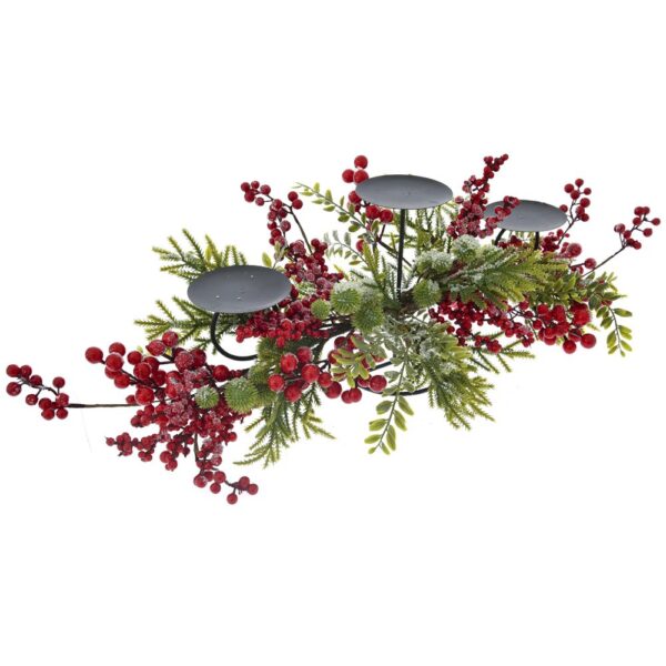 شمعدان من التوت الاحمر المثلج