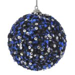 Dark Blue Glitter Ball