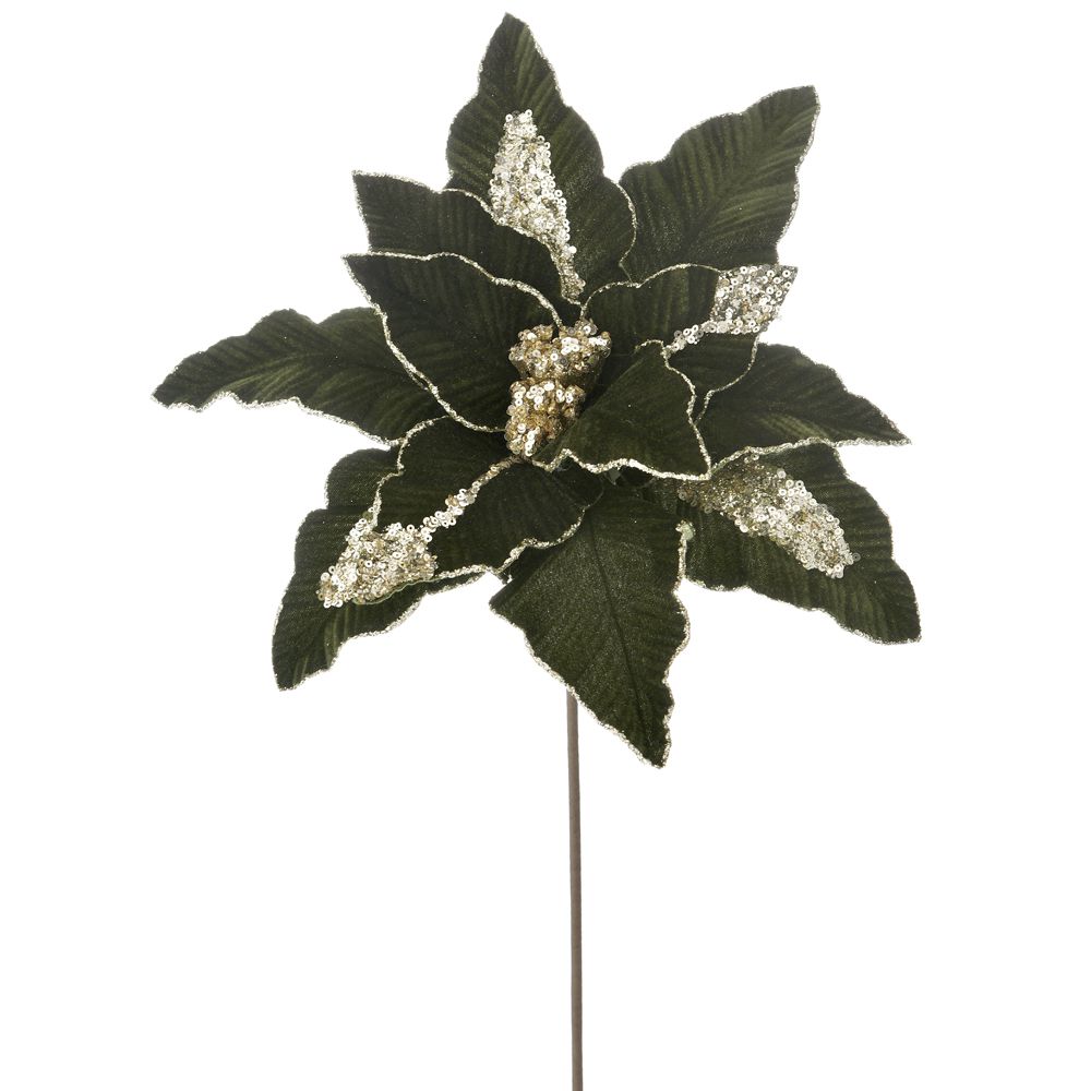 75435 Poinsettia Green Stem - Image 1