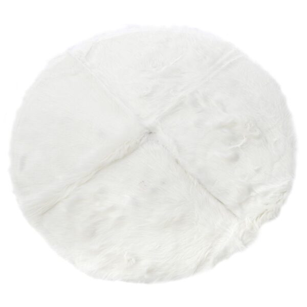 White Faux Fur Tree Skirt Wehbeh Land