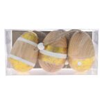 סט 3 ביצים מעץ