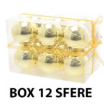 כדורי חג המולד מפלסטיק זהב