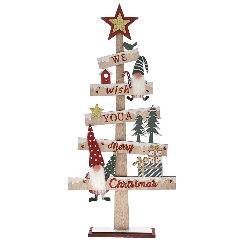 79560 Christmas Decorative Tree Wooden - Image 1