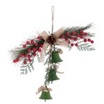 פעמוני מתכת ירוקים עם פירות יער