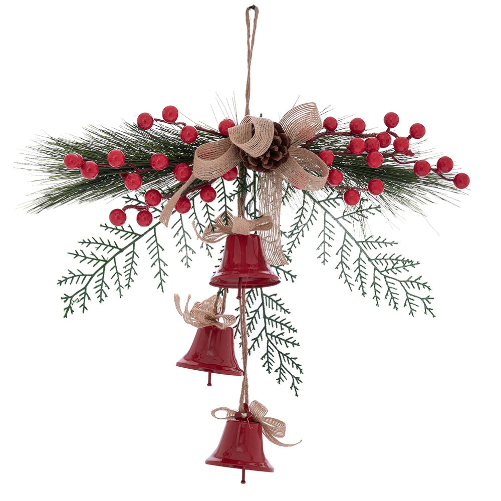 86393 פעמוני מתכת אדומים עם פירות יער – תמונה 1