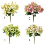 ⁦זר פרחים מלאכותיים מעורבים – 35 ס"מ⁩ – תמונה ⁦2⁩