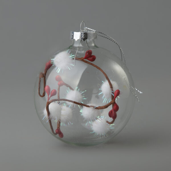 كرة زجاجية شفافة