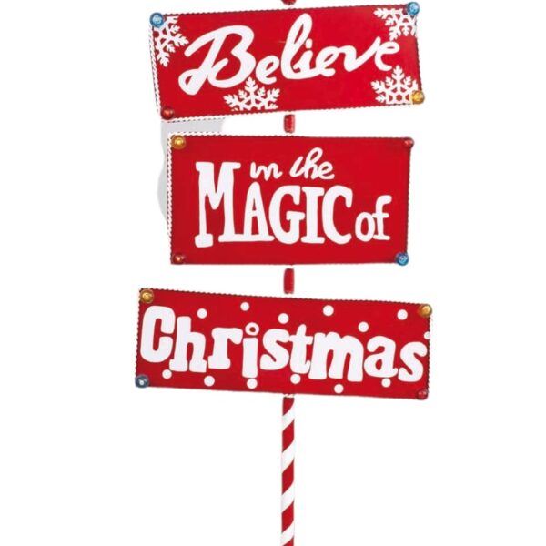 Metal North Pole Sign
