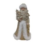 סנטה קלאוס עומד עם עץ