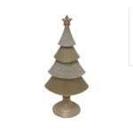 עץ חג המולד מעוטר קרמי