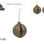 כדור זכוכית צבעוני לעץ חג המולד