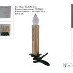 شموع LED ذهبية مع جهاز تحكم عن بعد