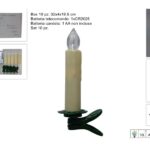 شموع LED باللون البيج مع جهاز تحكم عن بعد