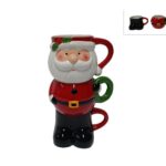 סט של 3 כוסות חלב עם ידית