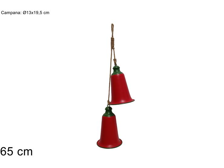 XNA24009101_8053482311142 תלויים פעמוני מתכת חגיגיים צבע אדום – תמונה 1