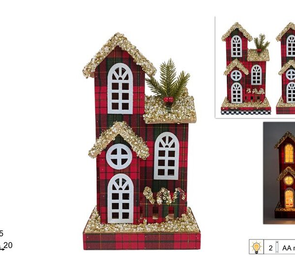 בית עץ עם אורות