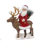 تمثال سانتا كلوز مع غزال