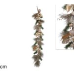 جيرلاند مع أوراق الذهب والشمبانيا