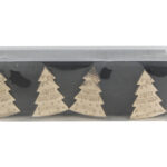 סט של 4 מפיות לחג המולד – עיצוב עץ זהב