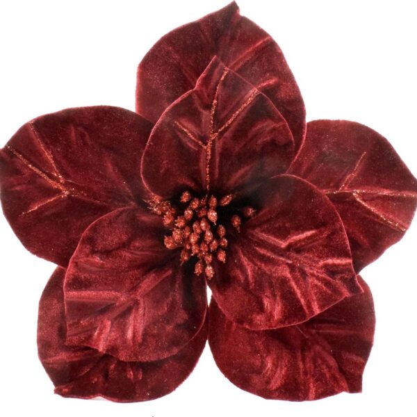 fiore in velluto bordeaux h 50 cm ramo per alberi e ghirlande natalizie commercioVirtuoso it cut 1